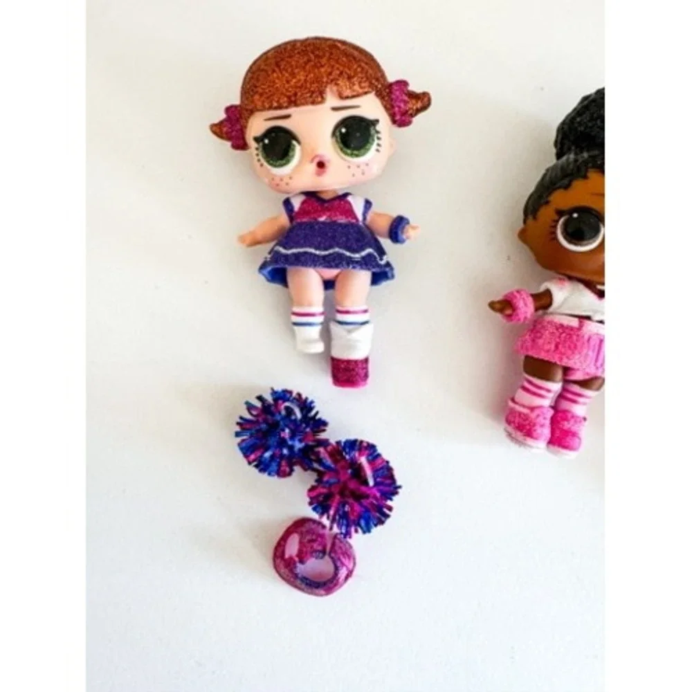LOL Surprise All Star BBs Cheer Team Dolls Lot of 4 With Accessories Pom Poms